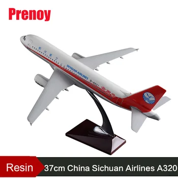 

37cm A320 China Sichuan Air Airbus Aircraft Model Resin Sichuan Airlines Yunnan Airplane Plane Model Chinese Aviation Crafts Toy