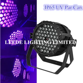 

2pcs/lot IP65 par64 can led light 54*3W UV P64 Can light led led uv light dmx led par light wash light
