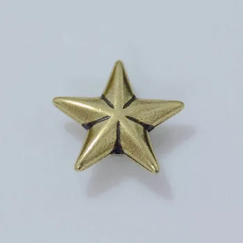 

(KB203) 10pc 1''(2.6cm) Western Star Concho Saddle Concho Leathercraft Antique-bronze