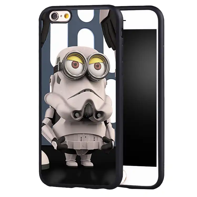 Миньон Star Wars телефон чехлы для iPhone 6/6 S плюс 7 Plus 5 5S 5C SE оригинальный защиты край