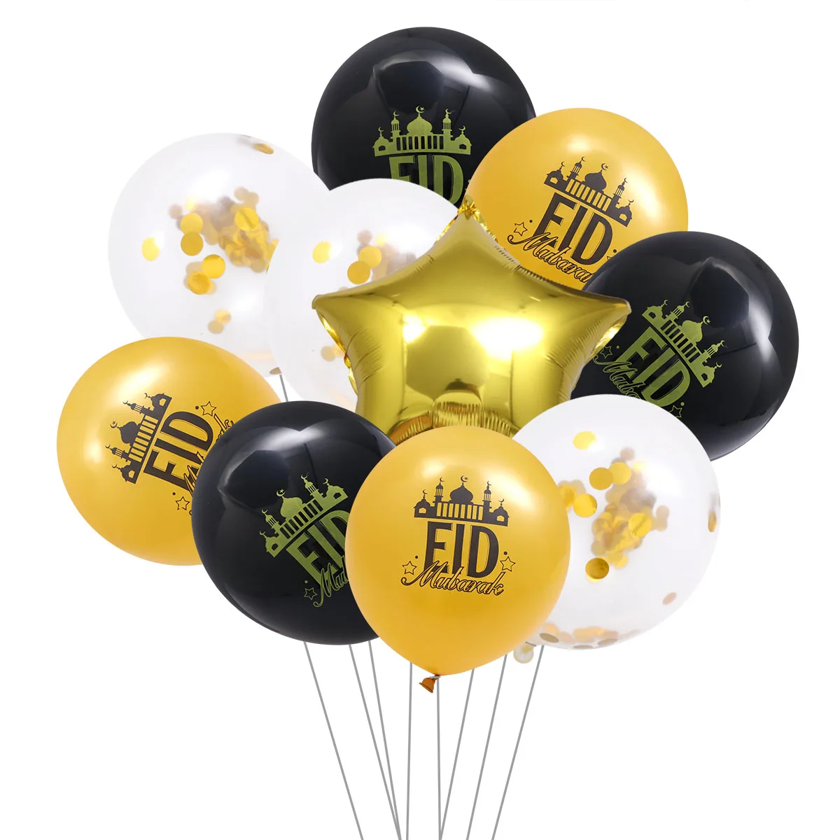10 шт шары Рамадан EID украшение Мубарак пайетки воздушные шары латексные воздушные шары для ресторан отеля сад