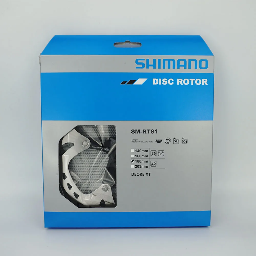 

Shimano XT SM RT81 Hydraulic Disc Brake Rotor Centerlock 160mm 180mm Ice Technology