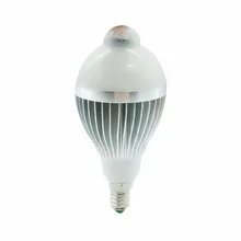 ПИР датчик движения светильник E14 220 В светодиодный светильник 5 Вт 7 Вт 9 Вт лампа Авто умный ПИР Инфракрасный корпус лампа с датчиком движения светильник s