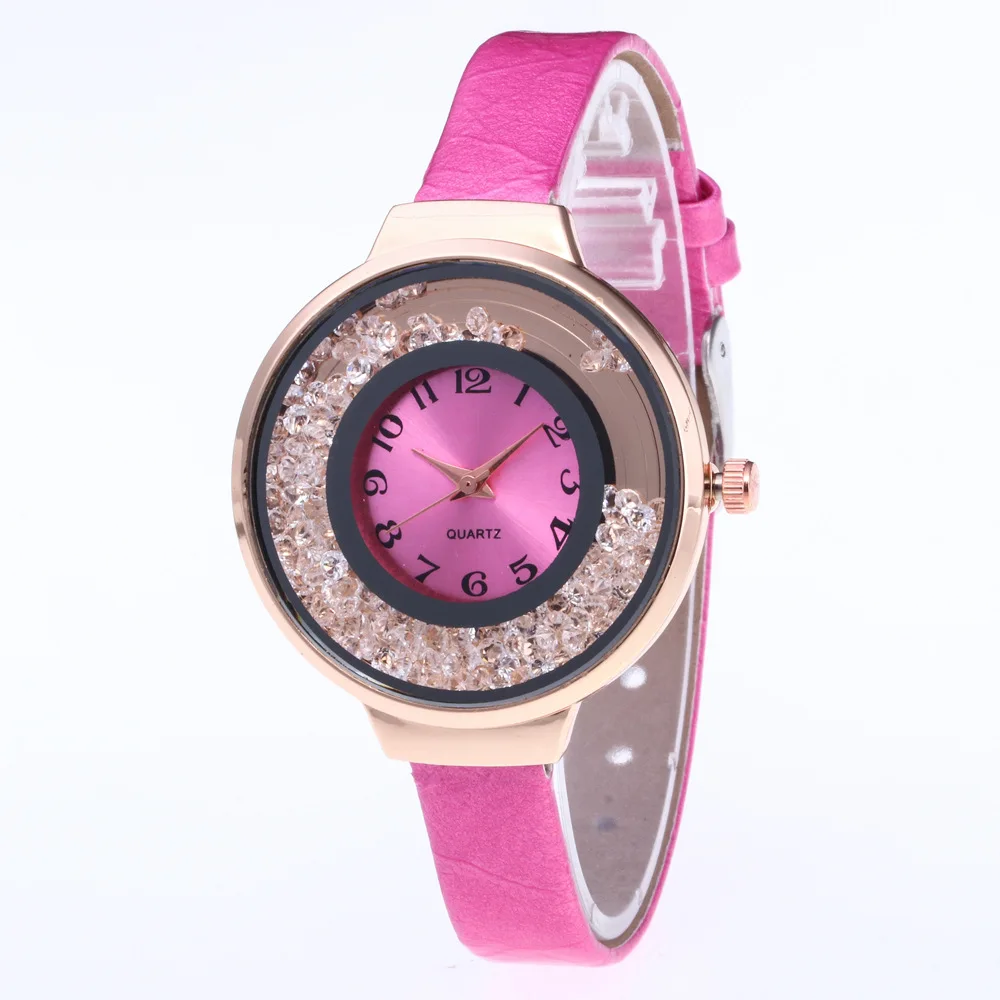 Casual Fashion Woman Leather Band Clock Quicksand Crystal Lady Quartz Watches Dress Luxury Rhinestone Bracelet Women Wrist Watch Casual Fashion Woman Leather Band Clock Quicksand Crystal Lady Quartz Watches Dress Luxury Rhinestone Bracelet Women Wrist Watch
