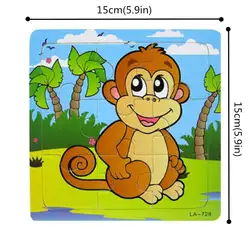 5 шт. детские головоломки игрушки для От 2 до 4 лет деревянные животные Развивающие головоломки слон Жираф Обезьяна Лев панда набор 9 шт