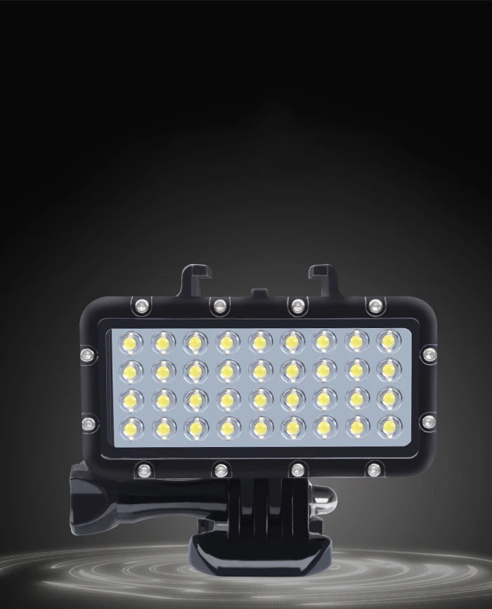 45M Waterproof LED light Underwater Light Diving+1600mAh Battery For GoPro Hero 6 5 3 4 Session Xiaomi Yi Mijia 4K sjcam SJ9000 (5)