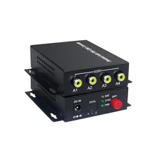 4 Audio Over FC Fiber optic Extender (one way) Transmitter and Receiver, for intercom broadcast system (Tx/Rx) Kit