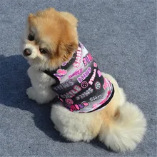 1 шт., одежда для домашних животных для маленьких собак, кошек, XS-L, Симпатичный щенок собаки, футболка, одежда с отворотами, полосатая хлопчатобумажная одежда для домашних питомцев,, дешево, 1,787