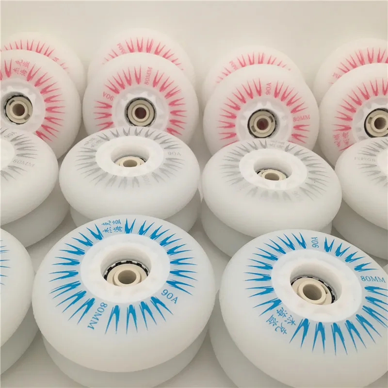 Original RASHA SKATE 1 piece Flashing Light PU Roller Skate Wheels