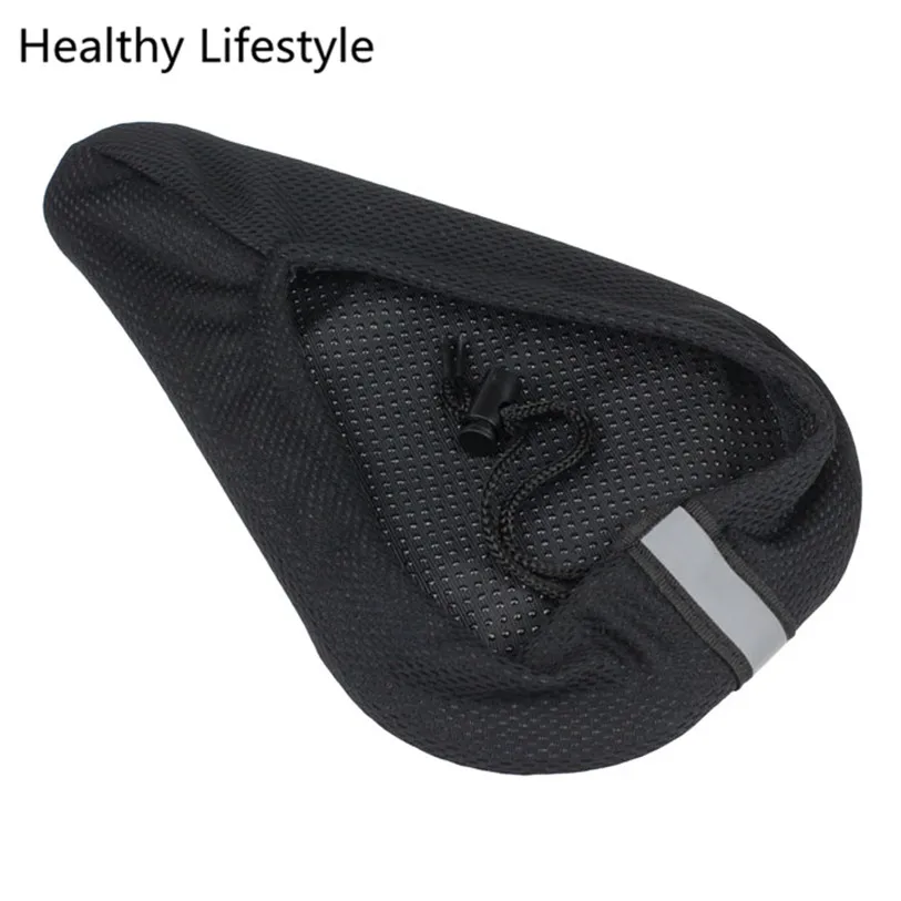 Discount 1PC 2018 Cheapest High Quality MTB Road Cycling Bike 3D Silicone Gel Pad Seat Saddle Cover Soft Cushion Bike Accessories July 12 7