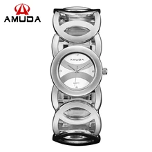 AMUDA Top Luxo Marca Assista Mulheres Moda Simples Lady Pulseira Criativo relógios de Pulso de Quartzo Relogio feminino orologio donna