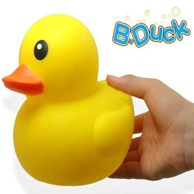 2014 new big yellow duck toy, classic children's bath toys, sound ducks, retail, wholesalein