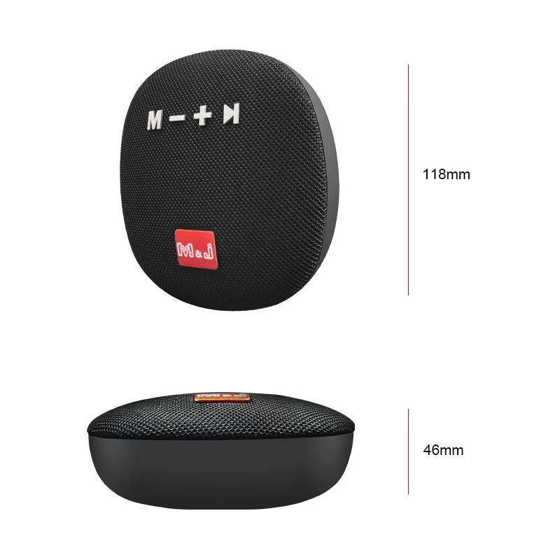 M & J портативная Водонепроницаемая bluetooth колонка уличный велосипедный сабвуфер