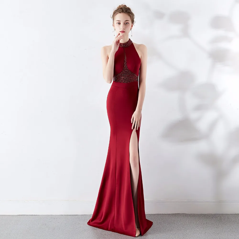 Wine Red Dress