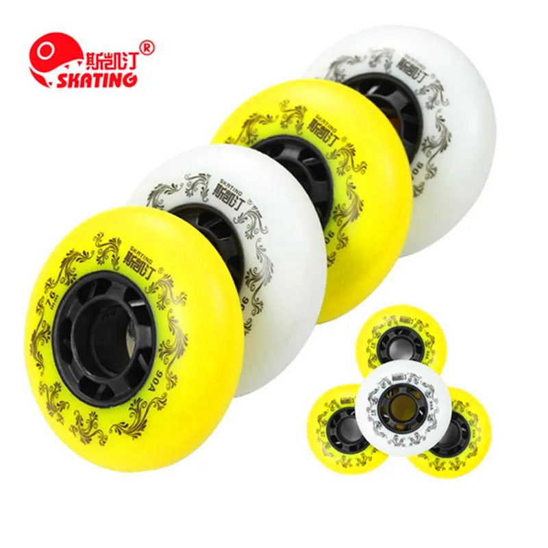 

Free Shipping Branded SKATING 3rd 90A inline skates wheel Braking roller Blade rodas Slide Skating Ruedas for Sliding paiting