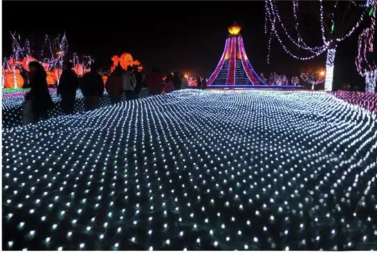 3m 2m 200led Led Net Lights Large Outdoor Christmas Decorations