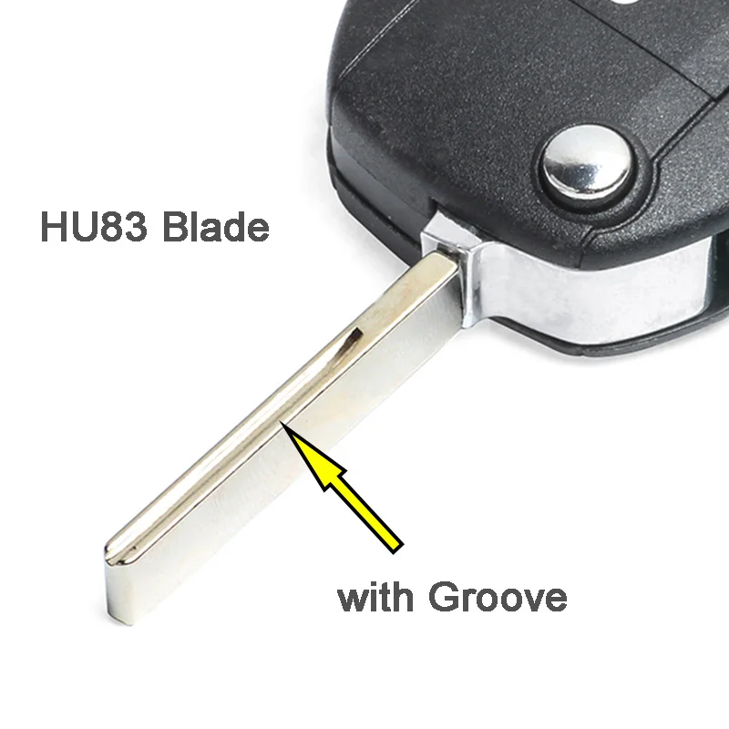 KEYECU 434MHz PCF7941 Chip 5FA010 353-04 / 06 / 20 Flip Remote Key Fob for Peugeot 508 Citroen C4-Cactus C-Elysee HU83 VA2
