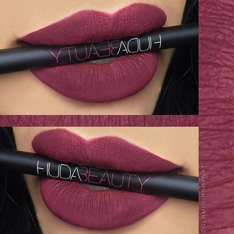 9 Colors Huda Lip Liner Cosmetics Huda Beauty Lip Contour Matte Lip Pencil Lipliner Beauty Best Matte Lipstick