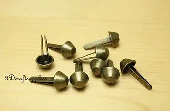 

purse feet bag feet handbag feet metal feet 30 pcs 12 mm Old brass G16