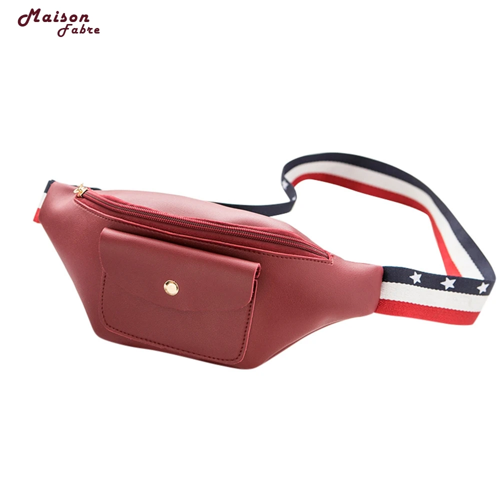 

Maison Fabre Women Fashion Solid Color Zipper Waist Pack Phone Bag Chest Bag Dropshipping _E17