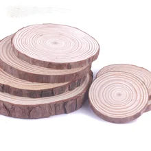 8-15 см 1 шт. необработанные круглые деревянные Ломтики для детских поделок Сделай Сам вечерние картины для свадьбы и Помолвки украшения для дома подарки ручной работы