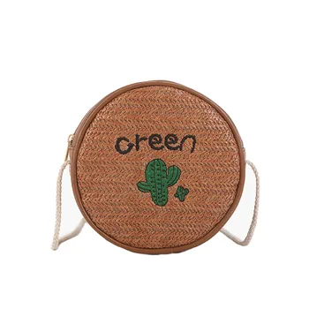 

Women Bags Straw Wild Messenger Fashion Shoulder Small Round bolsa feminina torebka damska shopper schoudertas dames woman bag