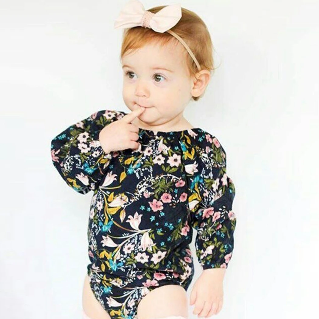 Buy Baby Girls Bodysuit Newborn Flower Printed