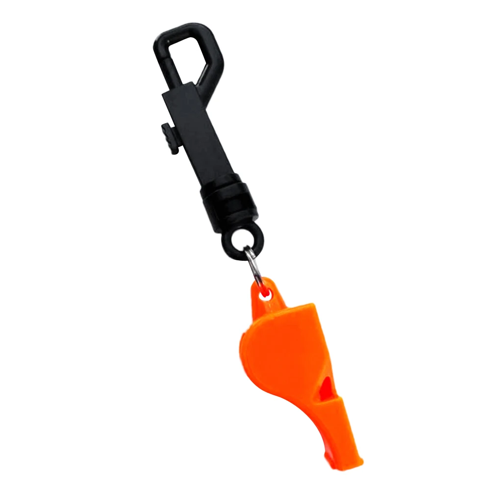 Safety Whistle with Snap Clip for Boating Kayaking Camping Hiking Hunting Scuba and Diving Emergency Survival Rescue Signaling