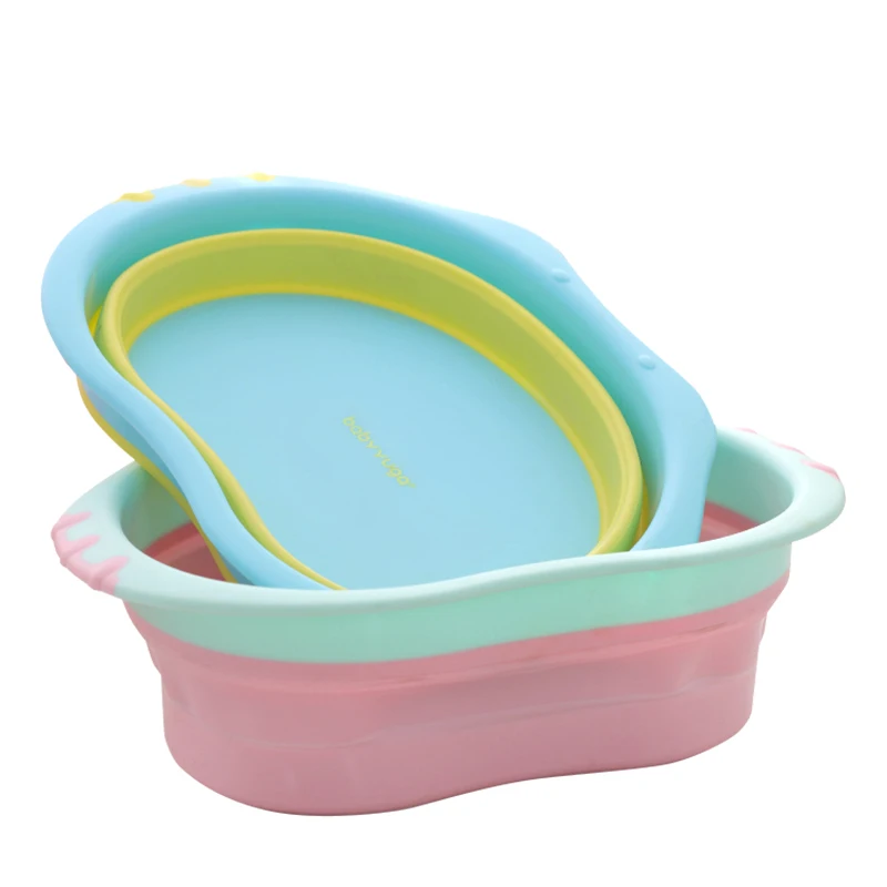 Newborn Foldable Washbasin PP Baby Bath Small Washbasin Infant Plastic Wash Ass Childen Goods Baby Bath Tub