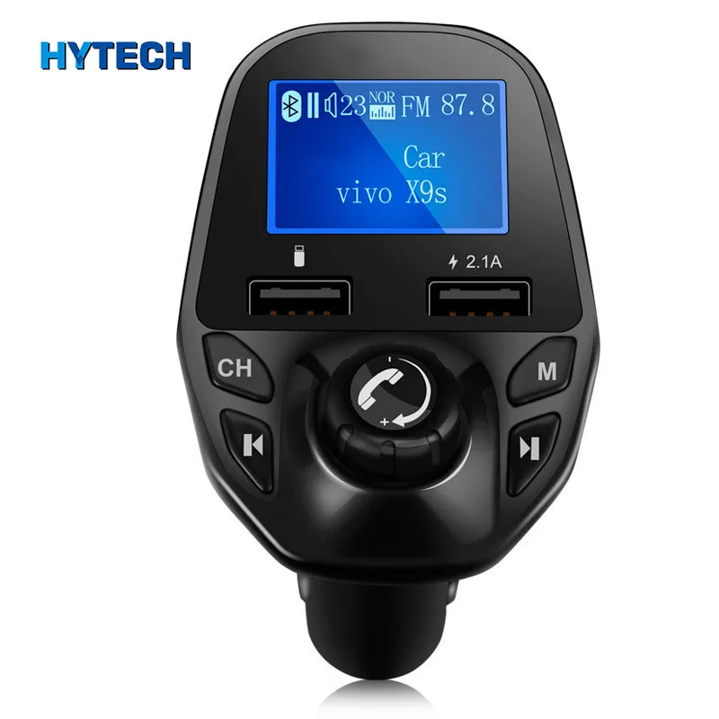 

IMIDO Multifunction Fm Transmitter Bluetooth Car Phone Charger 5V 2.1A Fast Charge in The Car Led Display Mobile Phone Charger