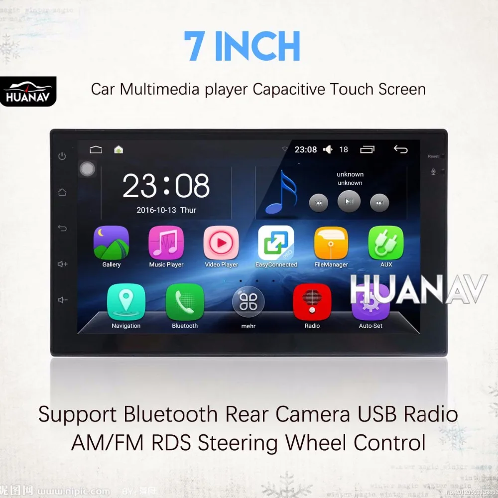 Clearance Universal Car radio Player GPS navigation for most car 2 din car radio GPS Android 6.0 7 INCH Multimedia Stereo Headunit 1