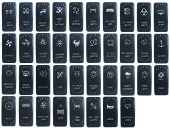 

Dual Backlit Car Boat Rocker Switch Cover Toggle Switch Cap Replace for Carling ARB STYLE Push Switches
