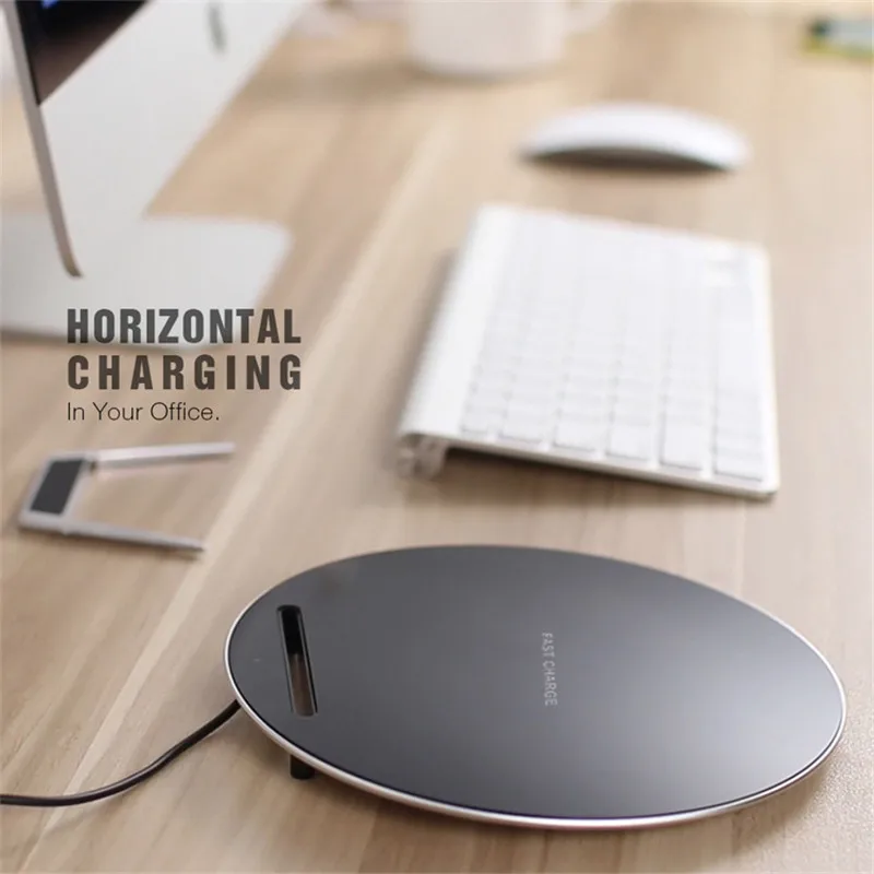 

Mobile Phone Holder QI Wireless Charger for iPhone X 8 8Plus Horizontal Wireless Charger For Samsung Galaxy S8 S7 S6 Edge Note 5
