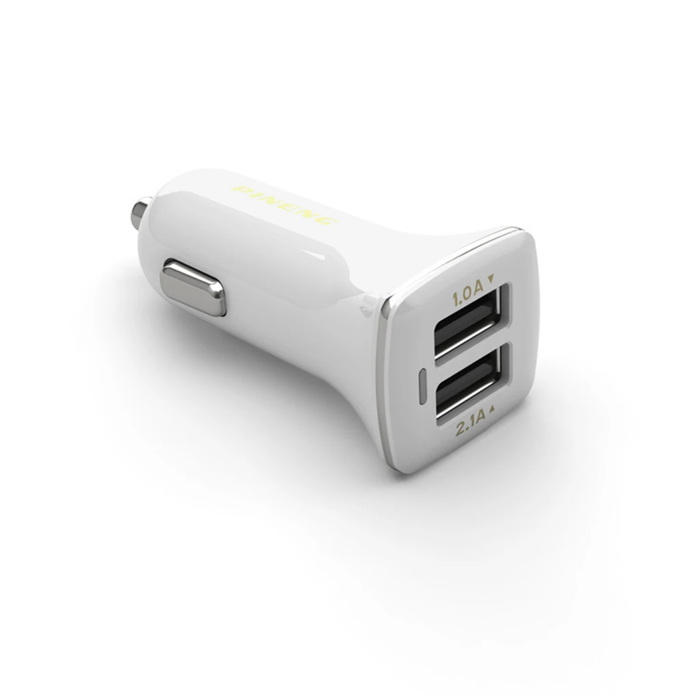 عالمي مزدوج USB سيارة مهايئ شاحن 2.1A 1.0A DC 12-24 V ل iphone لسامسونج