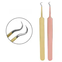 Вакуумный аппарат для очистки пор экстрактор черных точек стальной изогнутый зажим для удаления прыщей инструмент для очистки лица инструмент для удаления черных головок