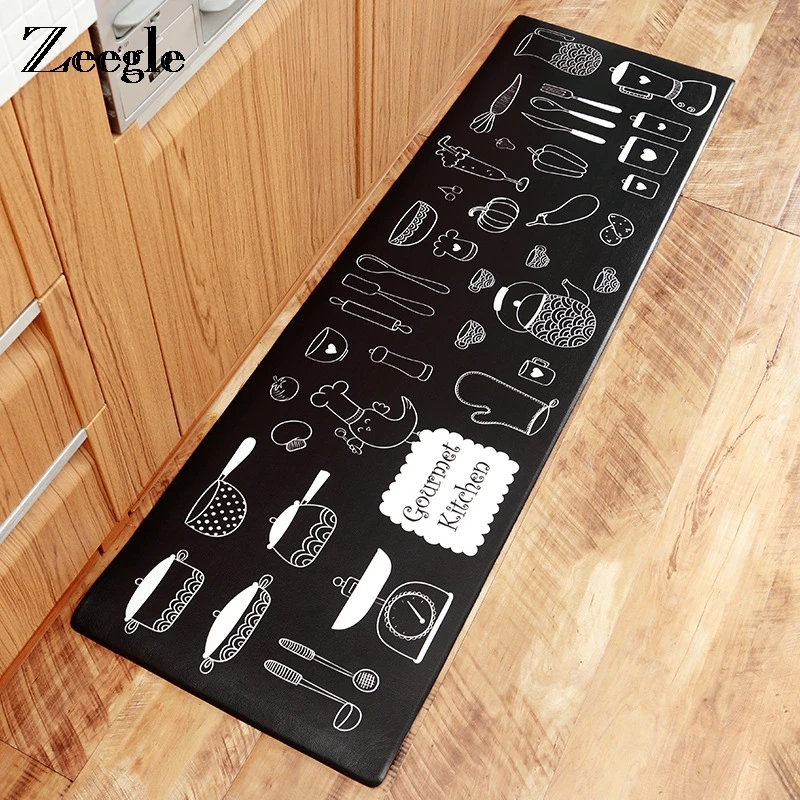 

Zeegle PVC Kitchen Carpet Balcony Table Chair Floor Mat Outdoor Doormat Anti-slip Area Rug Kitchen Mat Doormat Outdoor Foot Mat