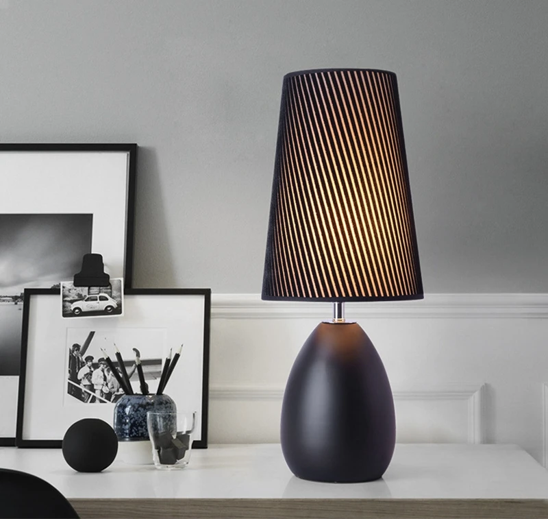 E27 Nordic Minimalist Modern  Bedroom Bedside Table lamp Metal Crystal Decotation for Living Room Study Desk Light Home Lighting (3)
