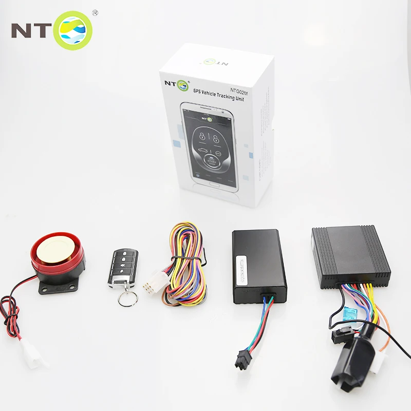 NTG02M 2pcs alarm gps tracker moto free app for android and iphone with remote fuel cut engine start google link |
