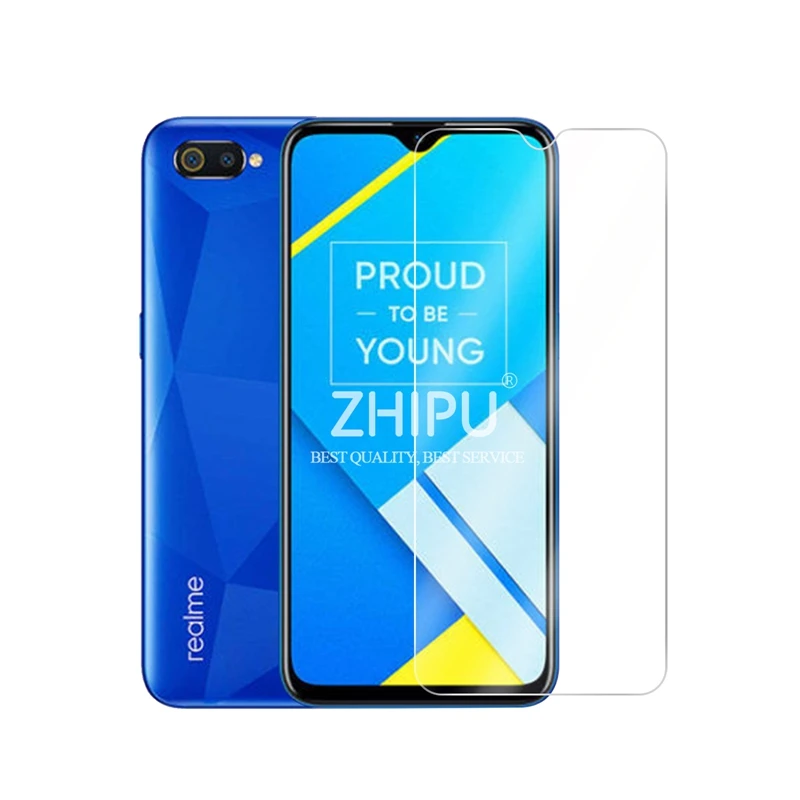 Закаленное стекло для OPPO REALME C2, Защитное стекло для экрана 2.5D 9 H, Премиум Закаленное стекло для REALME C2, защитная пленка