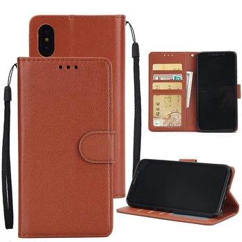 

500pcs Wallet Leather Card Slot Case For iPhone 11 Pro Max XS XR X 8 7 6 6S Plus Holder Kickstand Shockproof Protect Full Cover