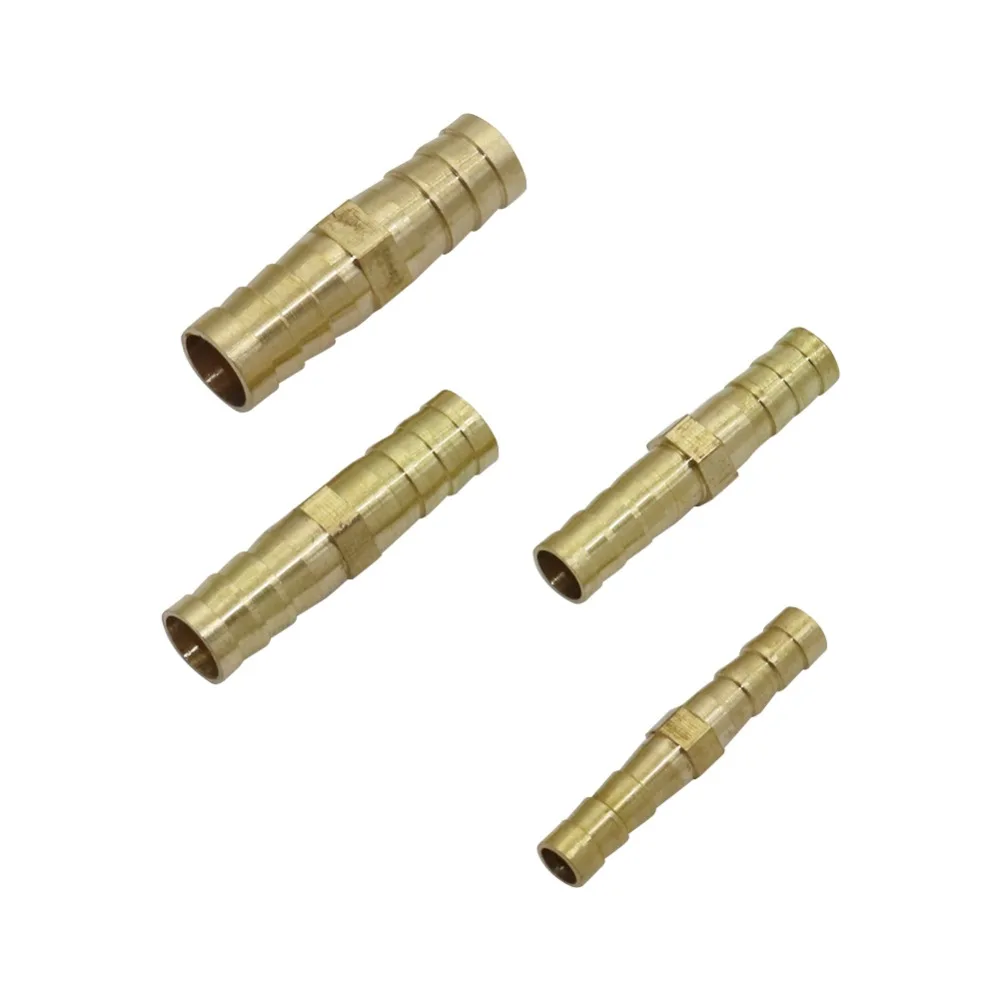 Brass Straight Hose Pipe Fitting Equal Barb Joint 6mm 8mm 10mm 12mm Gas