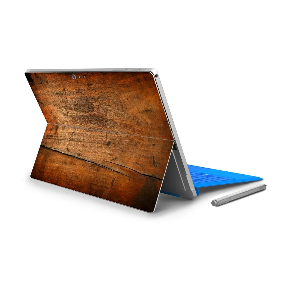 GOOYIYO для Micro Surface Pro 5 виниловая наклейка на заднюю панель планшет деревянная
