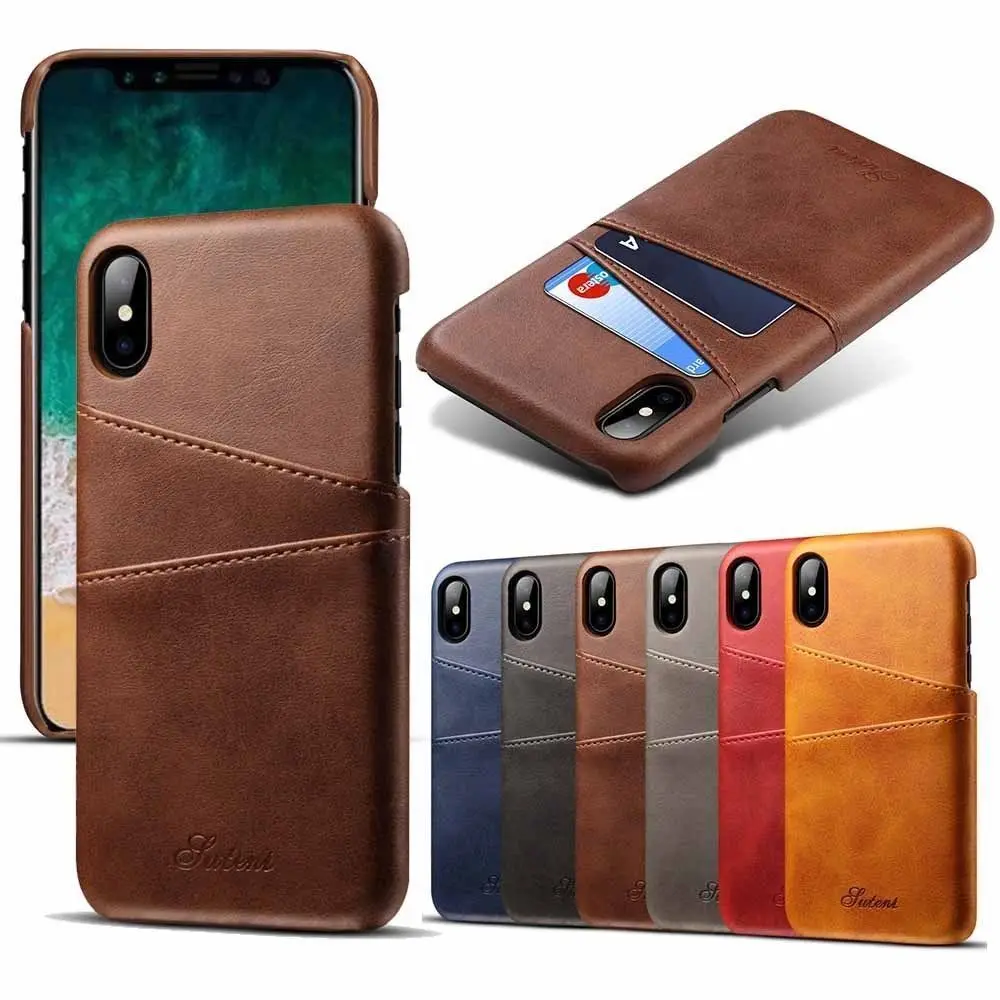 

For iPhone X 10 Luxury PU Leather Wallet Case Shockproof Back Bumper Phone Case With Card Slot For iPhone 6 6S 7 8 Plus