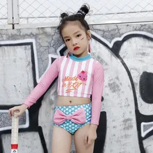 Детское бикини для девочек; детская одежда для плавания; Детские купальники для девочек; большие размеры; купальники для малышей; длинные детские купальники