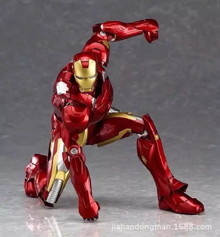

Figma 217 The Avengers IronMan Figure Iron Man Toy Model 6" 16cm