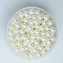 Hot Sale 8mm ABS Imitation Pearl beads Round Plastic Beads 130pcs/lot for Necklace and Bracelet DIY Making (BSG02-03)