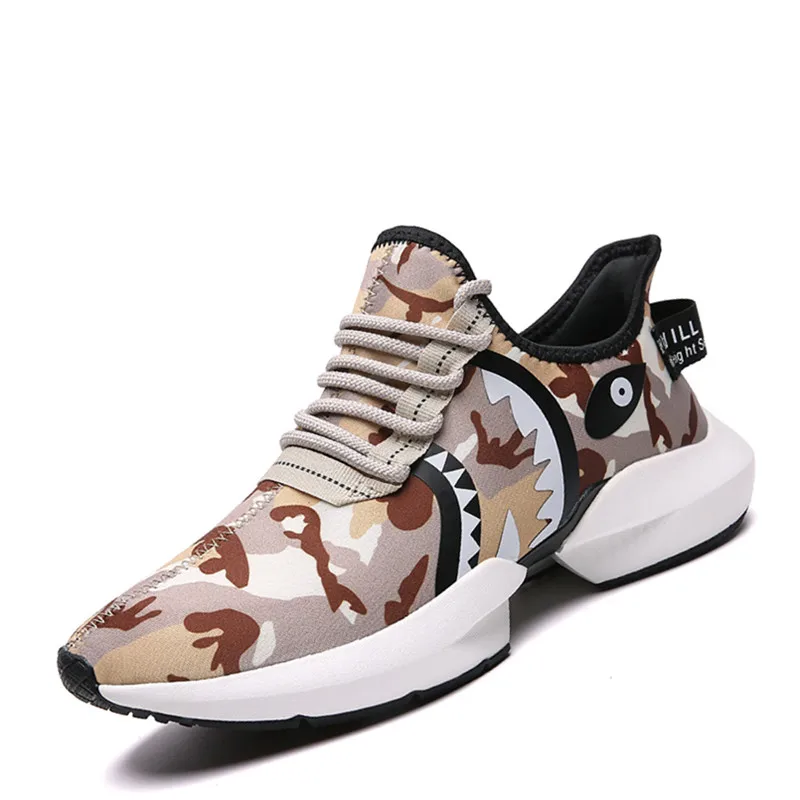 

VSIOVRY 2019 Summer Men Casual Shoes Graffiti Fashion Sneakers Men Mesh Breathable Chunky Shoes Walking Sneakers Male