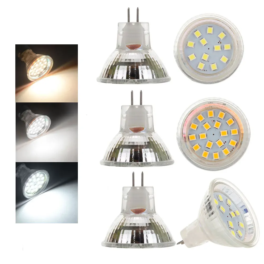 Светодиодная лампа MR11 12 В 24 постоянного тока 2 Вт 3 2835 SMD сменные галогенные