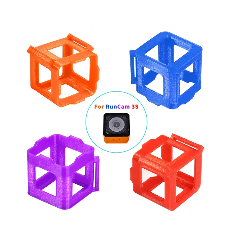 

JMT 3D Printed TPU Camera Protection Frame Cases Fixed Mount Holder For RunCam 3S Camera Seat Bracket