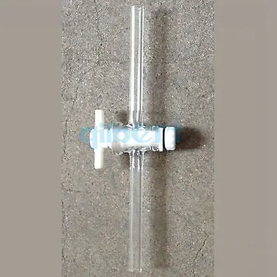 3 мм отверстие высокой вакуумной PTFE Stopcock прямой полый штекер лабораторная стеклянная посуда